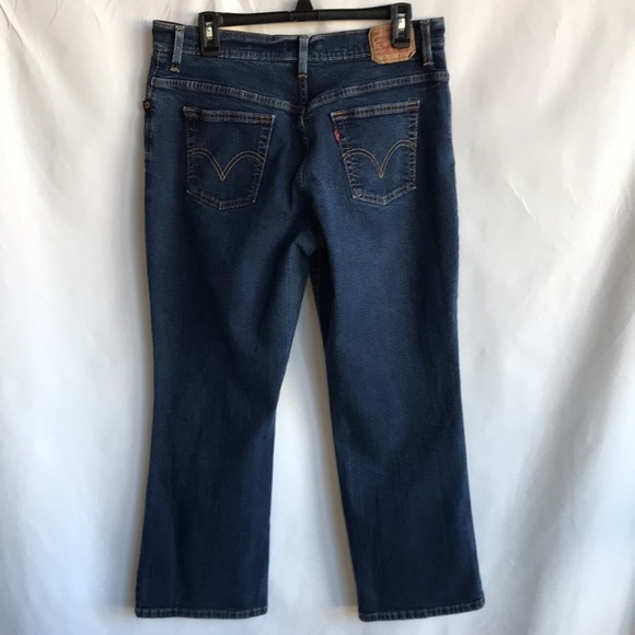Levi’s 550 red tab relaxed boot cut blue jeans, size 14S - Picture 5 of 11